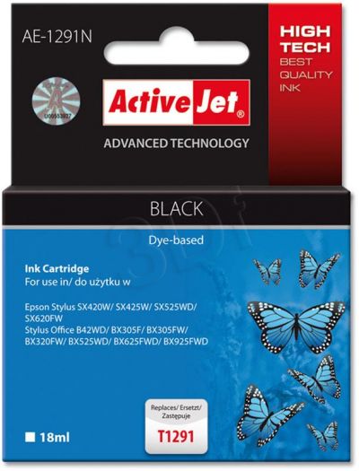 ActiveJet AE-1291N (AE-1291) tusz Black pasuje do drukarki Epson (zamiennik T1291)