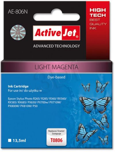 ActiveJet AE-806N (AE-806) tusz light magenta pasuje do drukarki Epson (zamiennik T0806)