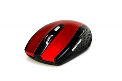 RATON PRO - Bezprzewodowa mysz optyczna, 1200 cpi, 5 przycisków, kolor czerwony