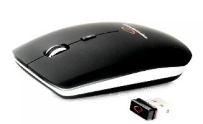 ESPERANZA Bezprzewodowa Mysz Optyczna EM120K PC/MAC| 2,4 GHz | 1600 DPI |Czarna