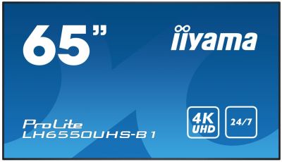Iiyama LH6550UHS-B1 4K,24/7,AMVA3,3xHDMI,DP. 