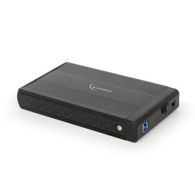 Gembird obudowa USB 3.0 na dysk HDD 3.5'' SATA, aluminiowa, czarna