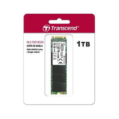 TRANSCEND TS1TMTS832S Transcend SSD MTS832S M.2 2280 Single Sided 3DTLC 1 TB B+M Key R/W 560/500 MB/s