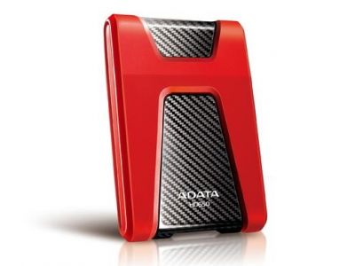 ADATA AHD650-1TU31-CRD Dysk zewnętrzny HD650 1TB 2.5 HDD USB 3.0 Czerwony Wstrząsoodporny