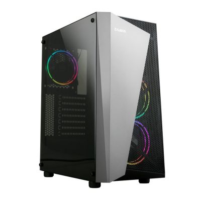 Zalman S4 Plus ATX Mid Tower PC Case RGB Fan