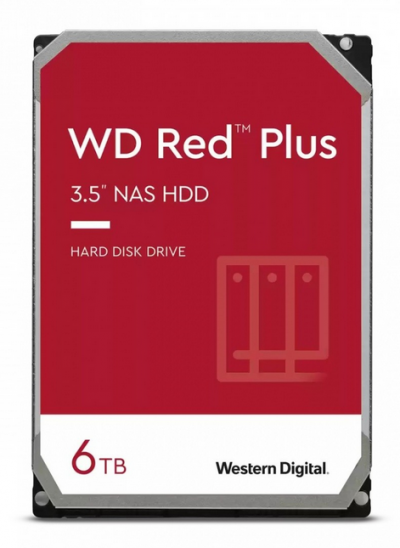WD Red Plus WD60EFPX 6TB 3,5