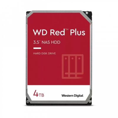 WD Red Plus 3,5 cala 4TB CMR 256MB/5400RPM