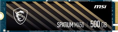 MSI SPATIUM M450 500GB PCIe 4.0 NVMe M.2 2280 (3600/2300 MB/s) 3D NAND