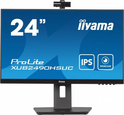 IIYAMA 23.8 cala XUB2490HSUC-B5 IPS,FHD,CAM,MIC,HDMI,DP,HAS(150mm)