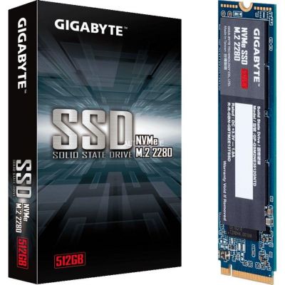 Gigabyte 512GB M.2 2280 PCIe 3.0 x4 NVMe (1700/1550 MB/s)