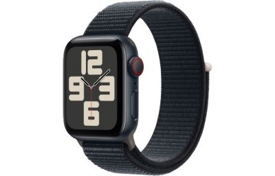 APPLE Watch SE GPS + Cellular, 40mm Koperta z aluminium w kolorze północy z opaską sportową w kolorze północy