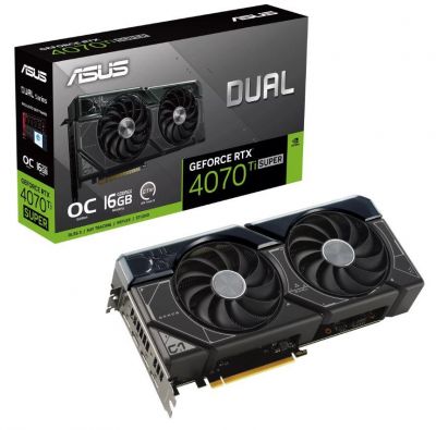 ASUS RTX 4070TI SUPER 16GB/DUAL-RTX4070TIS-O16G DLSS 3  + Gra SW Outlaws