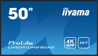 IIYAMA Monitor 50 cali LH5041UHS-B2 VA,4K,24/7,LAN,USB,HDMI 