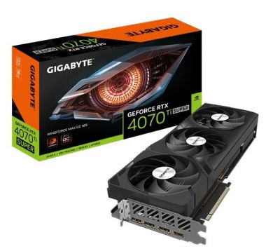 Gigabyte  Karta graficzna GeForce RTX 4070 Ti SUPER WINDFORCE MAX OC 16G GDDR6X 256bit + Gra SW Outlaws