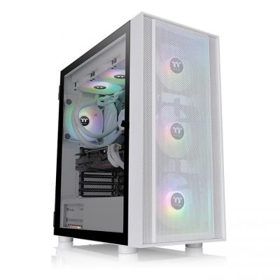 Thermaltake Obudowa - H570 Tempered Glass 3x12cm ARGB Snow 