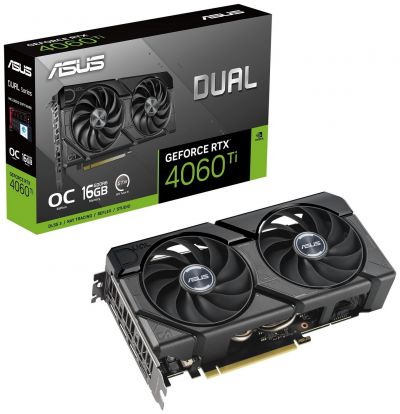 ASUS GeForce RTX 4060 Ti DUAL 16GB OC EVO DLSS 3